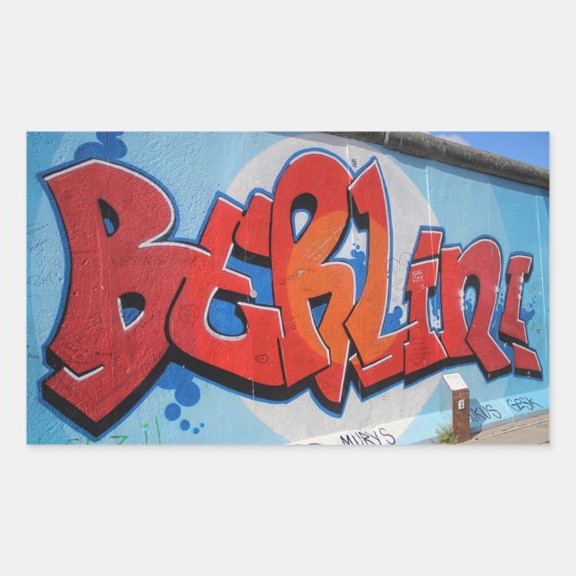Berlin Rechteckiger Aufkleber (Vorderseite)