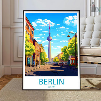 Berlin Reise Druck Wandkunst Berlin Wandhängend Poster