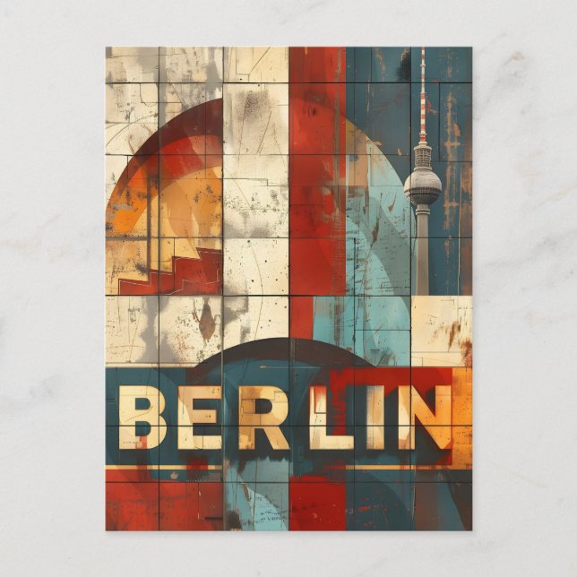 Berlin Reisen und Vintage Kunst Postkarte (Vorderseite)