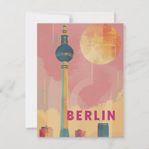 Berlin Retro Vintage Postkarte