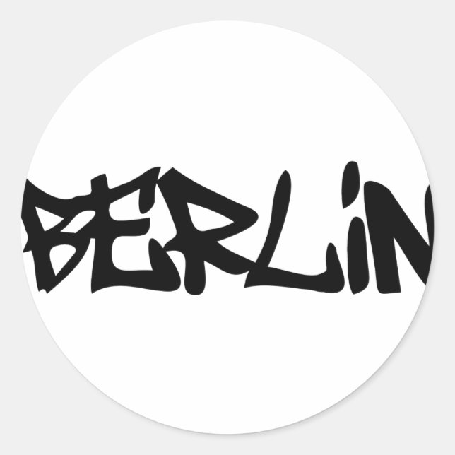 Berlin Runder Aufkleber (Vorderseite)