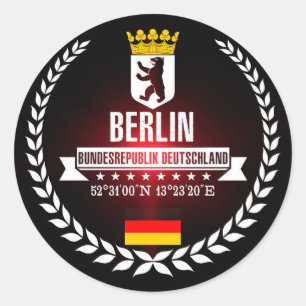 Berlin Runder Aufkleber