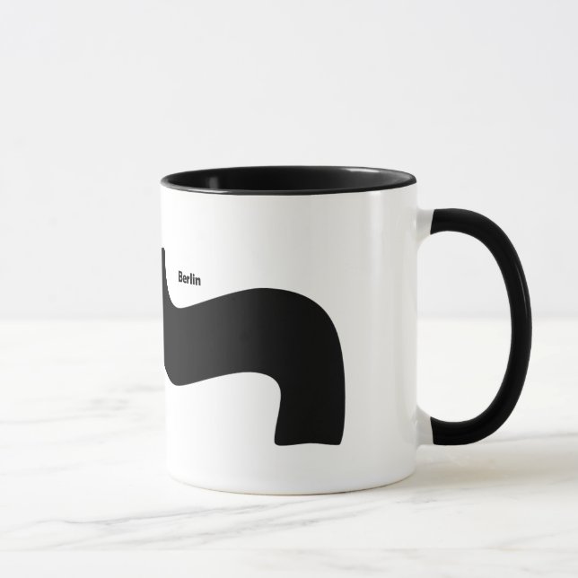 Berlin-Schriftart Parenthese Schnurrbart-Tasse Tasse (Rechts)