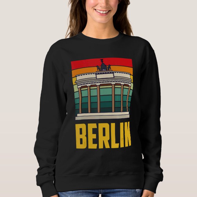 Berlin Sightseeing Brandenburger Tor Pariser Platz Sweatshirt (Vorderseite)