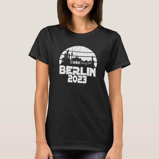 Berlin skyline Germany design Berlin 2023 T-Shirt (Vorderseite)