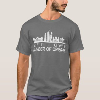 Berlin Skyline GPS koordiniert City Dream City T-Shirt