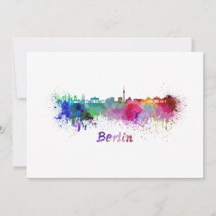 Berlin skyline im Watercolor