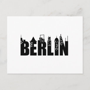 Berlin Skyline Wolkenkratzer Stadt Postkarte