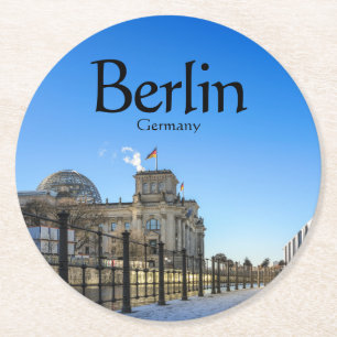 Berlin Souvenir Runder Pappuntersetzer
