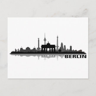 Berlin Stadt Skyline - Postkarte
