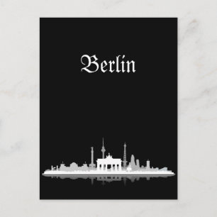 Berlin Stadt Skyline - Postkarte
