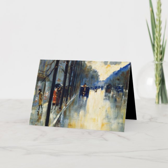 Berlin Street in Late Fall, Karte (Vorderseite)