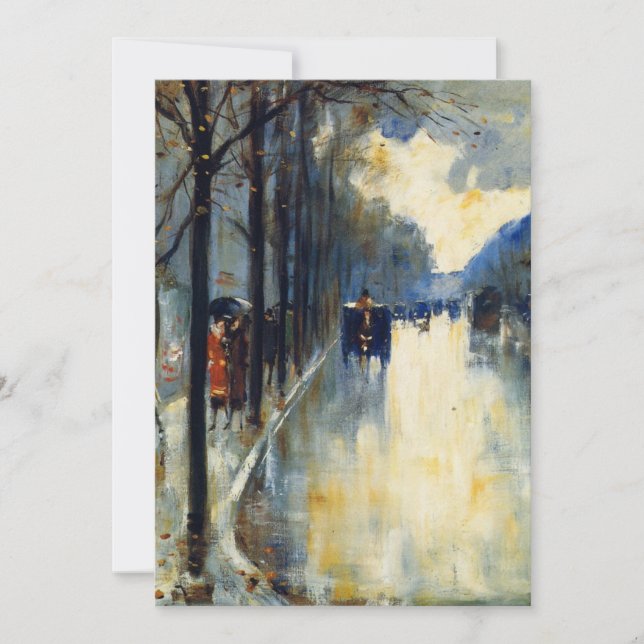 Berlin Street in Late Fall, Karte (Vorderseite)