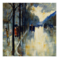 Berlin Street in Late Fall, schöne Kunst