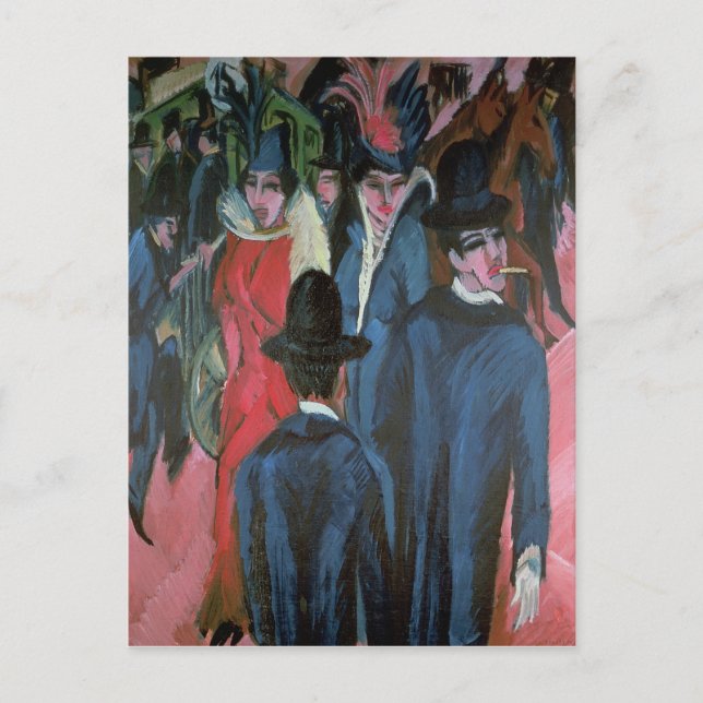 Berlin Street Scene, 1913 Postkarte (Vorderseite)