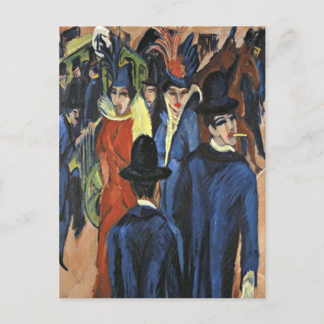 Berlin Street Scene - Ernst Ludwig Kirchner Postkarte (Vorderseite)