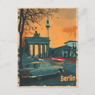 Berlin Sunset 1950 : Carte postale Vintage