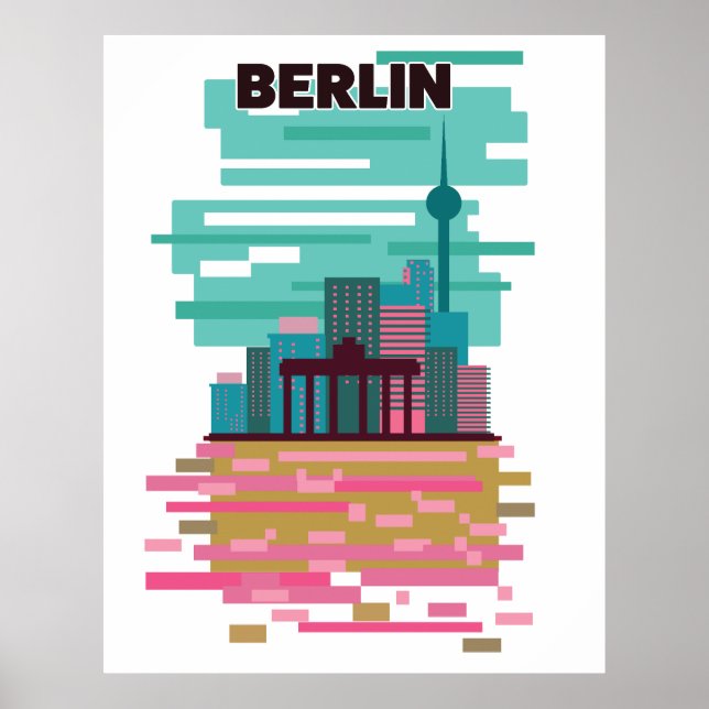 Berlin Travel Poster (Vorne)