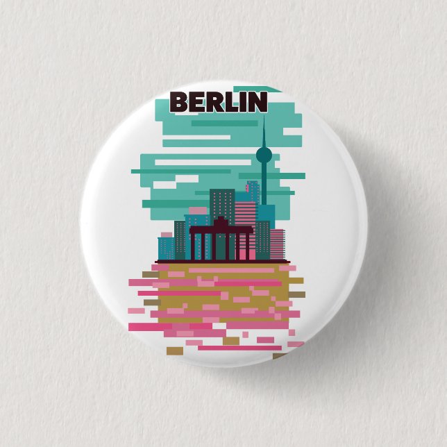 Berlin Travel Poster Button (Vorderseite)