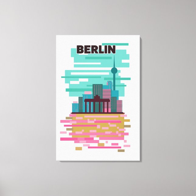 Berlin Travel Poster Leinwanddruck (Vorderseite)