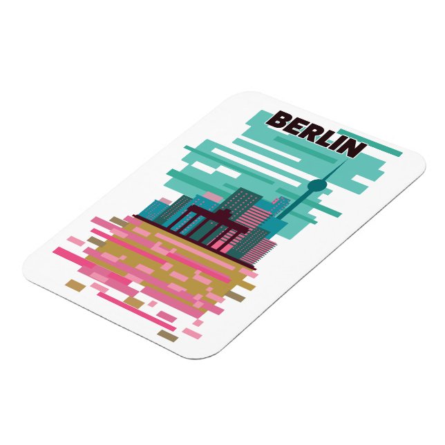 Berlin Travel Poster Magnet (Linke Seite)