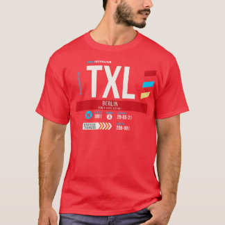 Berlin TXL Airport Code Gepäckstück Tag 1 T-Shirt