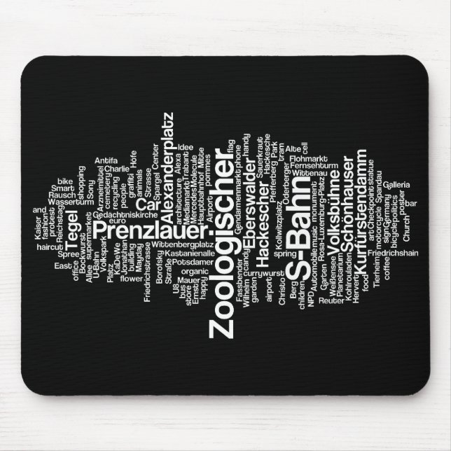 Berlin-Umbau-Wolke - Mousepad (Vorne)