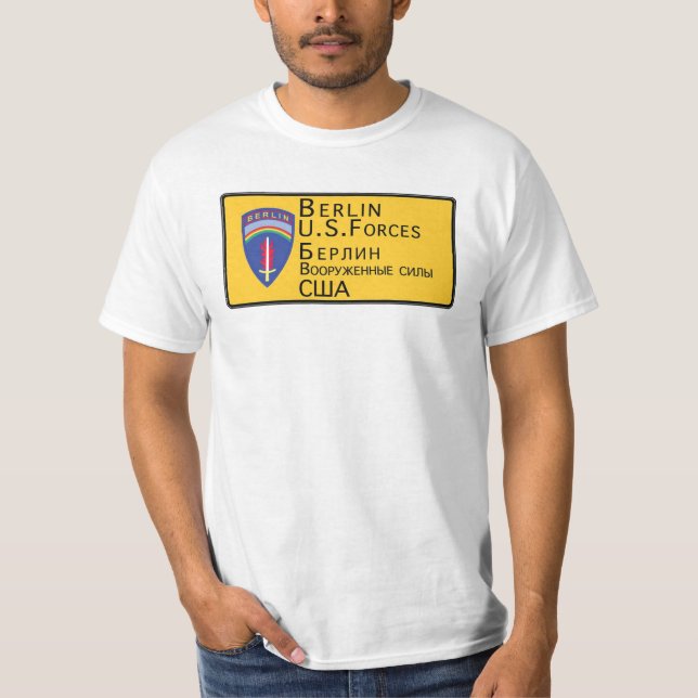 Berlin-US-Streitkräfte T-Shirt (Vorderseite)