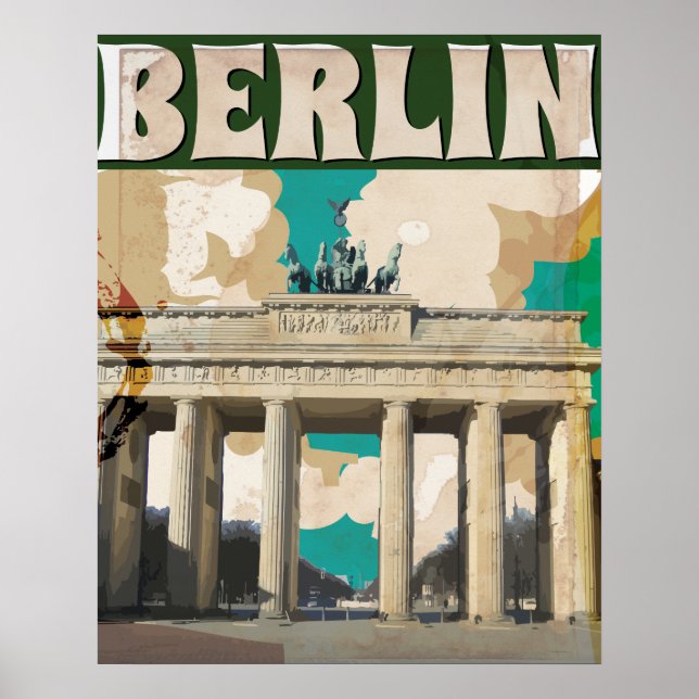 Berlin Vintage Travel Poster (Vorne)