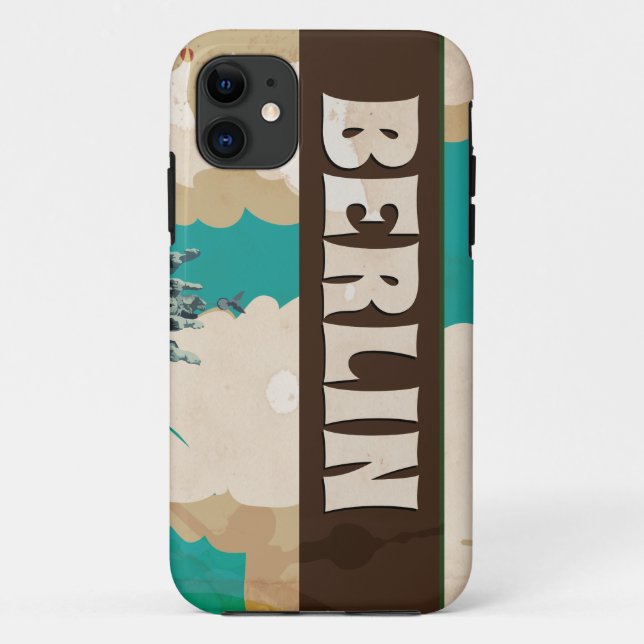 Berlin Vintage Travel Poster Case-Mate iPhone Hülle (Rückseite)