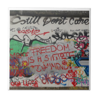 Berlin Wall East Side Graffiti Street Art Tile Fliese