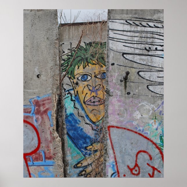 Berlin Wall graffiti art Poster (Vorne)