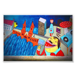Berlin Wall Graffiti Artwork Street Art Deutschlan Fotodruck
