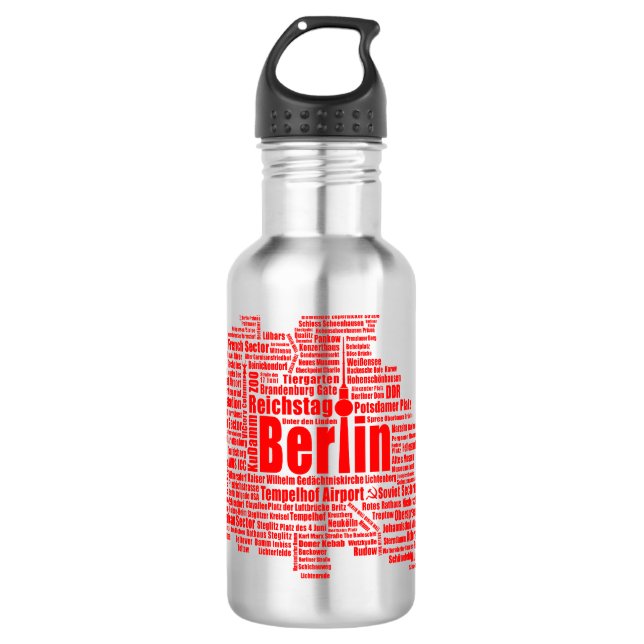 Berlin-Wolke Trinkflasche (Vorderseite)