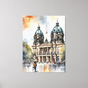 Berliner Aquarellkunst Leinwanddruck