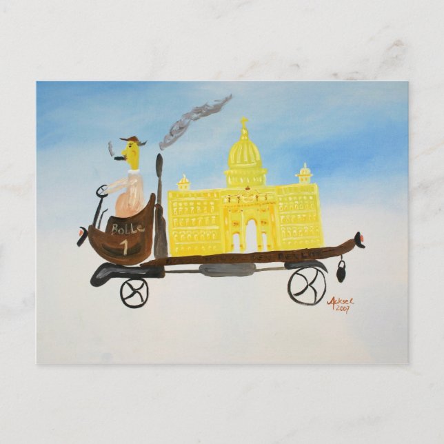 Berliner Bauwagen Postkarte (Vorderseite)