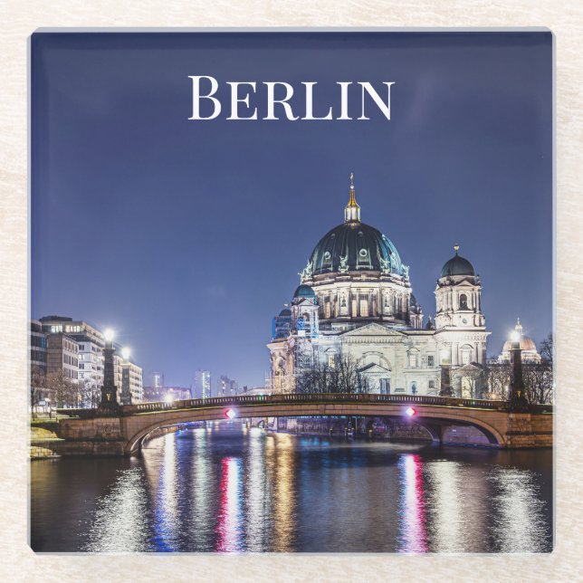Berliner Dom, Berlin Glasuntersetzer (Vorderseite)