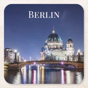Berliner Dom, Berlin Rechteckiger Pappuntersetzer