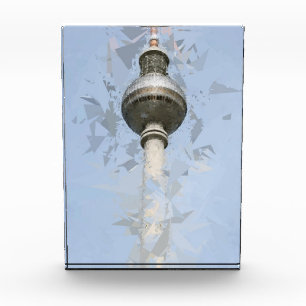 Berliner Fernsehturm Abstrakt Deutschland Reise Ku Fotoblock