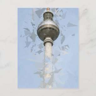 Berliner Fernsehturm Abstrakte Deutschland Reise K Postkarte
