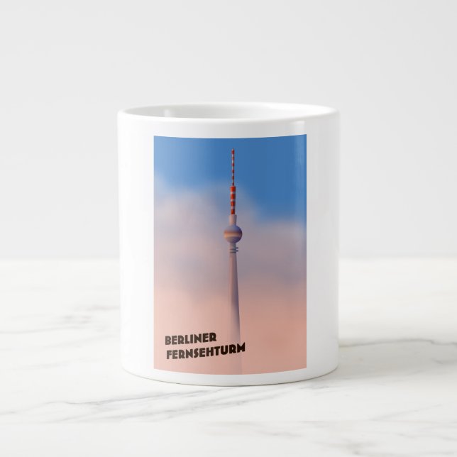Berliner Fernsehturm, Berliner Fernsehturm Jumbo-Tasse (Vorderseite)