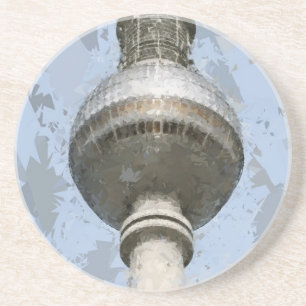 Berliner Fernsehturm Sandstein Untersetzer