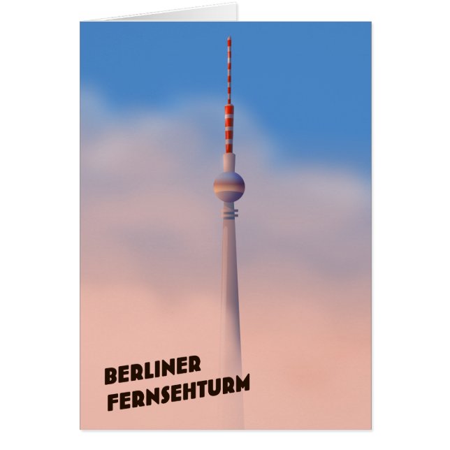 Berliner Fernsehturm, tour de télévision de Berlin (Devant)