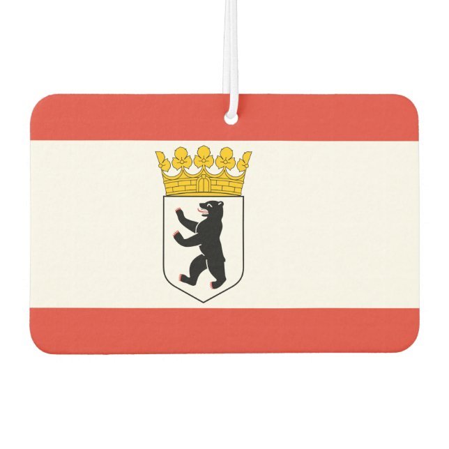 Berliner Flagge Autolufterfrischer (Vorderseite)