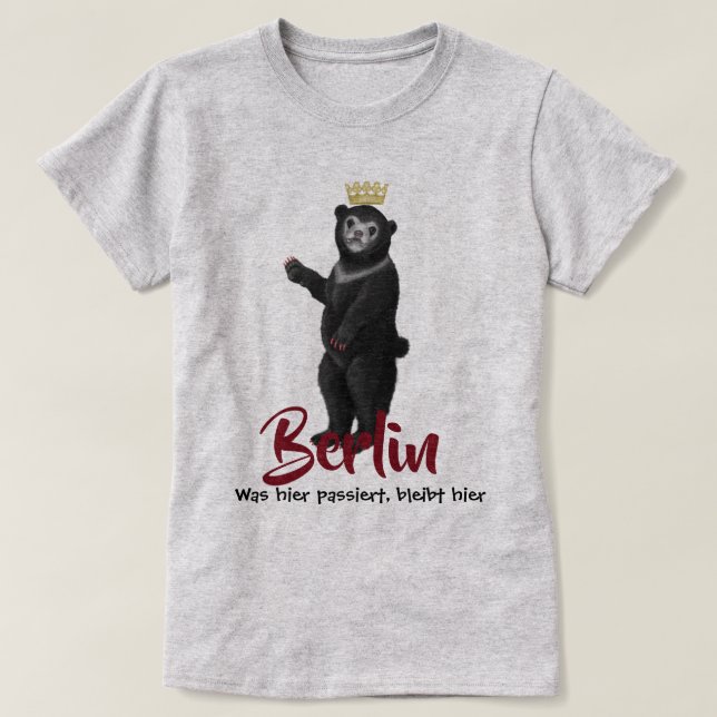 Berliner Geständnisbär T-Shirt (Design vorne)