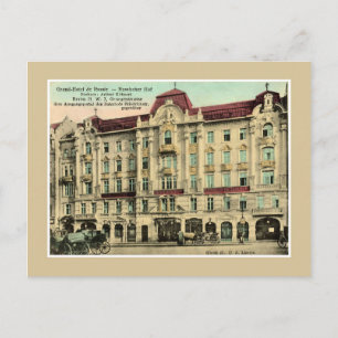 Berliner Grand Hotel Russland im Stil der 1890er J Postkarte