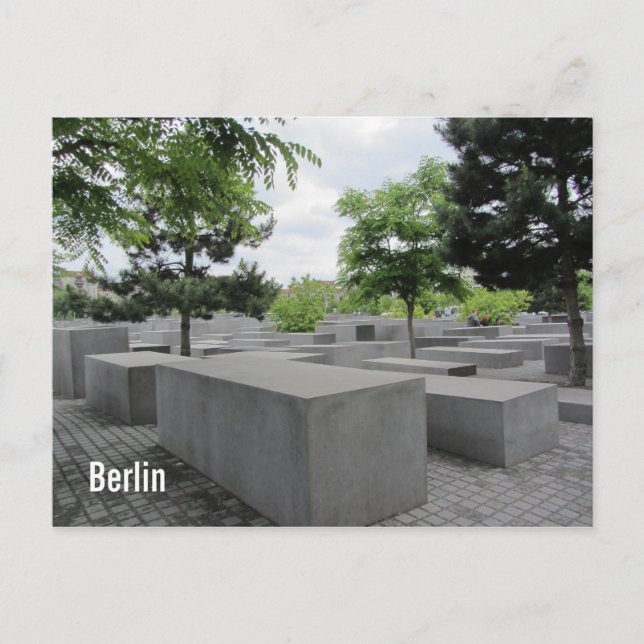Berliner Holocaust-Mahnmal Postkarte (Vorderseite)