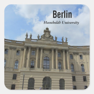 Berliner Humboldt-Universität Quadratischer Aufkleber