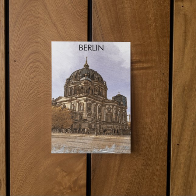Berliner Kathedrale Berliner Dom Sehenswürdigkeit Postkarte (berliner Dom Postcard)