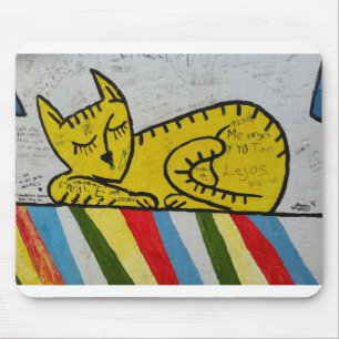 Berliner Katze Graffiti-Wand Wandmalerei Mousepad